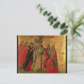 Maesta: Afkomst van het kruis, 1308-11 Briefkaart (Staand voorkant)