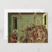Maesta: Christus de voeten van de disciples wassen Briefkaart (Voorkant / Achterkant)