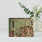 Maesta: Christus de voeten van de disciples wassen Briefkaart (Staand voorkant)