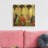 Maesta: Christus van de Artsen, 1308-11 Canvas Afdruk (Insitu (Woonkamer))