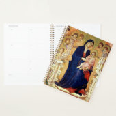 Maestà, detail van Madonna en Kind op de troon Planner (Display)