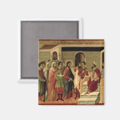 Maesta: Jezus voor Herod, 1308-11 Magneet (Voorkant / Achterkant)
