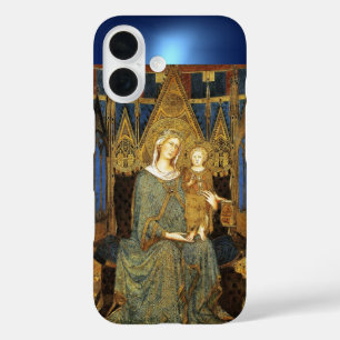 MAESTA, MAAGD MET KIND Blauw iPhone 16 Hoesje