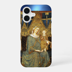 MAESTA, MAAGD MET KIND Blauw iPhone 16 Hoesje