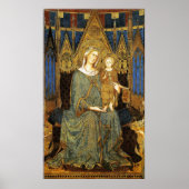 MAESTA,MAAGD MET KIND door Simone Martini Poster (Voorkant)