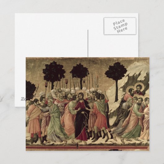Maesta: Verraad van Christus, 1308-11 Briefkaart (Voorkant / Achterkant)