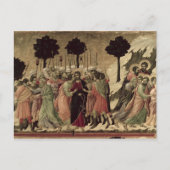 Maesta: Verraad van Christus, 1308-11 Briefkaart (Voorkant)