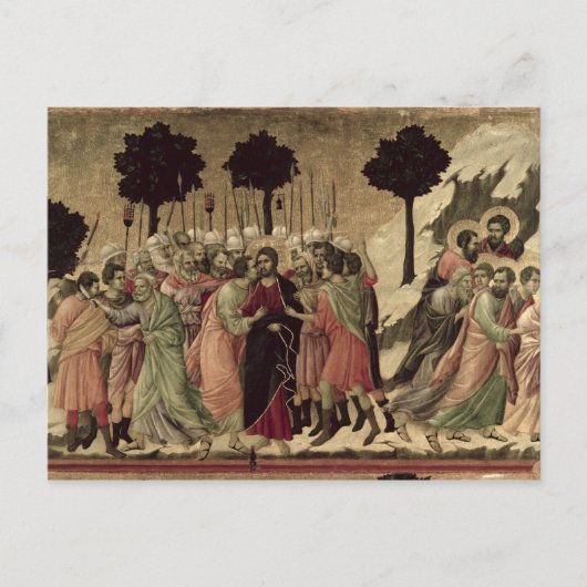 Maesta: Verraad van Christus, 1308-11 Briefkaart (Voorkant)