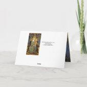 MAESTA, VIRGIN MET KIND, Blue Sapphire Feestdagen Kaart (Achterkant)