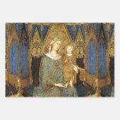 MAESTA, VIRGIN MET KIND, Blue Sapphire Inpakpapier Vel (Voorkant 3)