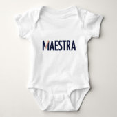 Maestra Baby Bodysuit (Voorkant)