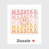 Maestra Gift, Spaanse lerarenwaardering Sticker (Vel)