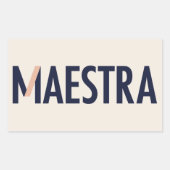 Maestra Logo Sticker (Voorkant)