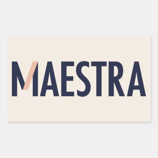 Maestra Logo Sticker (Voorkant)