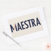 Maestra Logo Sticker (Envelop)