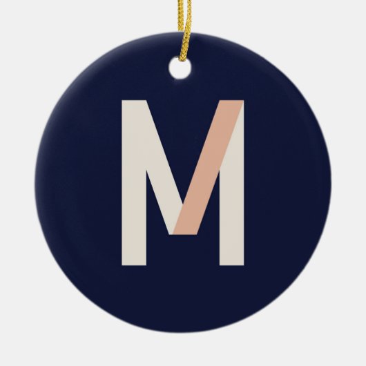 Maestra "M" Keramisch Ornament (Voorkant)