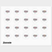 Maestra Spaans Leraren Ck Terug Naar School Potloo Ronde Sticker (Vel)