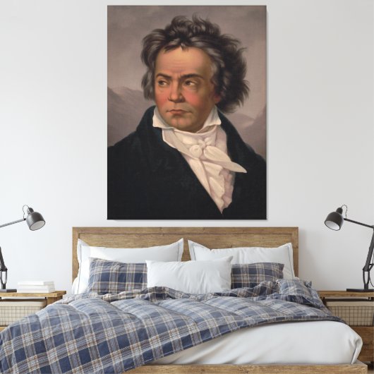 Maestro Ludwig Beethoven Symfoniecomponist Canvas Afdruk (Insitu (Slaapkamer))