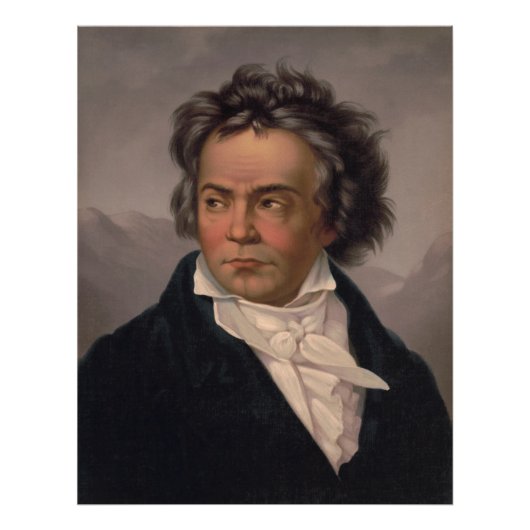 Maestro Ludwig Beethoven Symfoniecomponist Foto Afdruk (Voorkant)