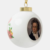 Maestro Ludwig Beethoven Symfoniecomponist Keramische Bal Ornament (Links)