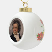 Maestro Ludwig Beethoven Symfoniecomponist Keramische Bal Ornament (Rechts)