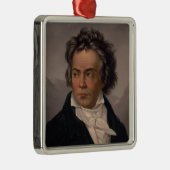 Maestro Ludwig Beethoven Symfoniecomponist Metalen Ornament (Rechts)