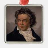 Maestro Ludwig Beethoven Symfoniecomponist Metalen Ornament (Voorkant)