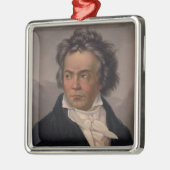 Maestro Ludwig Beethoven Symfoniecomponist Metalen Ornament (Links)