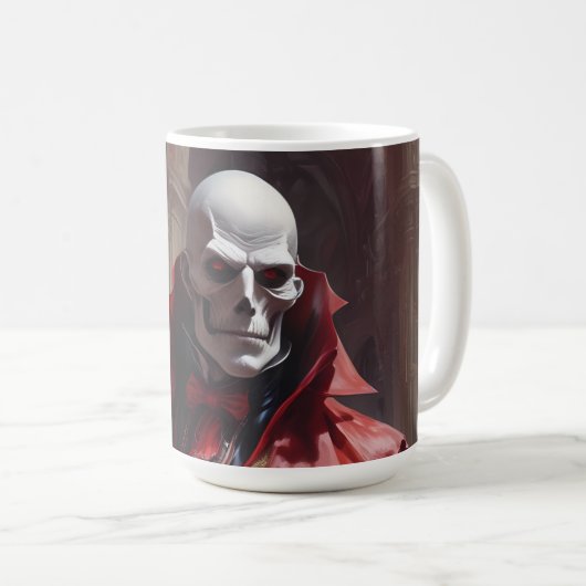 Maestro Phibes stopt de klok Koffiemok (Voorkant rechts)