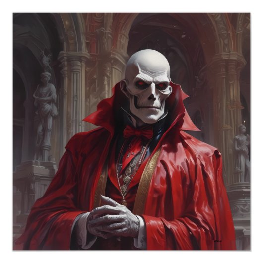 Maestro Phibes stopt de klok Perfect Poster (Voorkant)