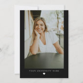 MAEVE Black en White Medical RN Zurse Afstuderen Kaart (Achterkant)