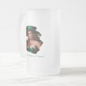 Maeve Green Corset Hostess Pub St Patrick's Day Matglas Bierpul (Voorkant links)