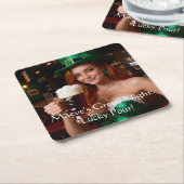 Maeve in Emerald Corset Irish Pub St Patrick's Day Kartonnen Onderzetters (Schuin)