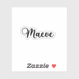 Maeve Naam - Handgeschreven kalligrafie Sticker