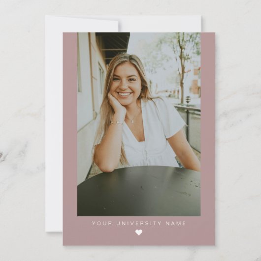 MAEVE Roos Gold Law School Paralegal Afstuderen Kaart (Achterkant)