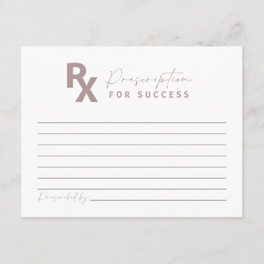 MAEVE Roos Gold Nurse Afstuderen Advies Kaart (Voorkant)