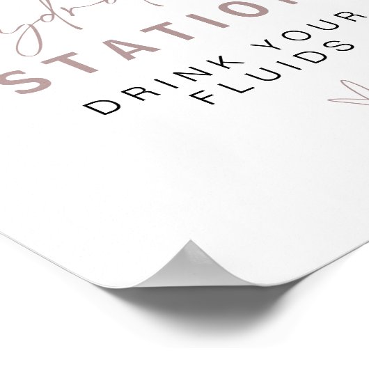 MAEVE Roos Gouden Verpleegster Hydration Station D Poster (Hoek)