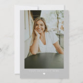 MAEVE Silver Gray Medical RN Zurse Afstuderen Kaart (Achterkant)