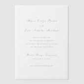 Maeve Traditionele bruiloft Bewaar de datum Vellum Uitnodigingen (Voorkant)