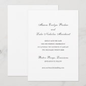 Maeve traditionele bruiloft save the date (Voorkant / Achterkant)