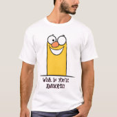 maf geel stripfiguurtje t-shirt (Voorkant)