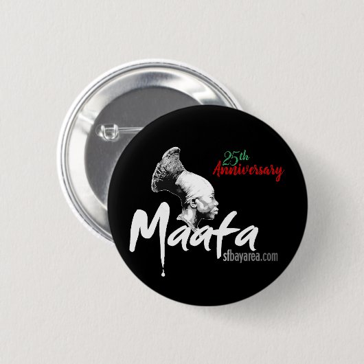 Mafa Button Black (Voorkant /achterkant)
