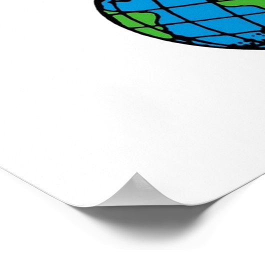 mafalda boven de wereld poster (Hoek)