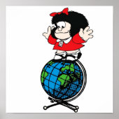 mafalda boven de wereld poster (Voorkant)