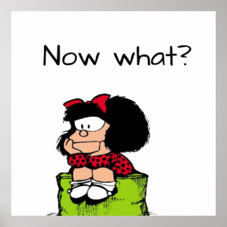 Mafalda-denken Poster
