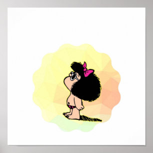 Mafalda in kleuren poster