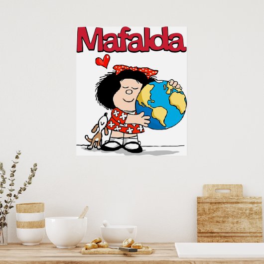 Mafalda-liefdesaarde Poster (Keuken)