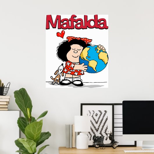 Mafalda-liefdesaarde Poster (Thuiskantoor)