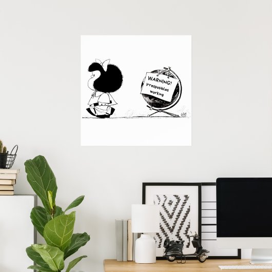 Mafalda-wereld Poster (Thuiskantoor)