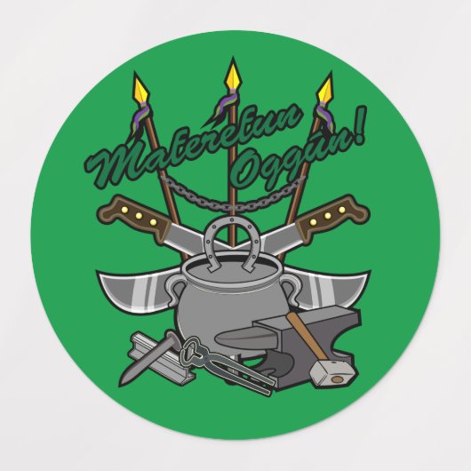 Maferefun Oggún Labels (Design 1)